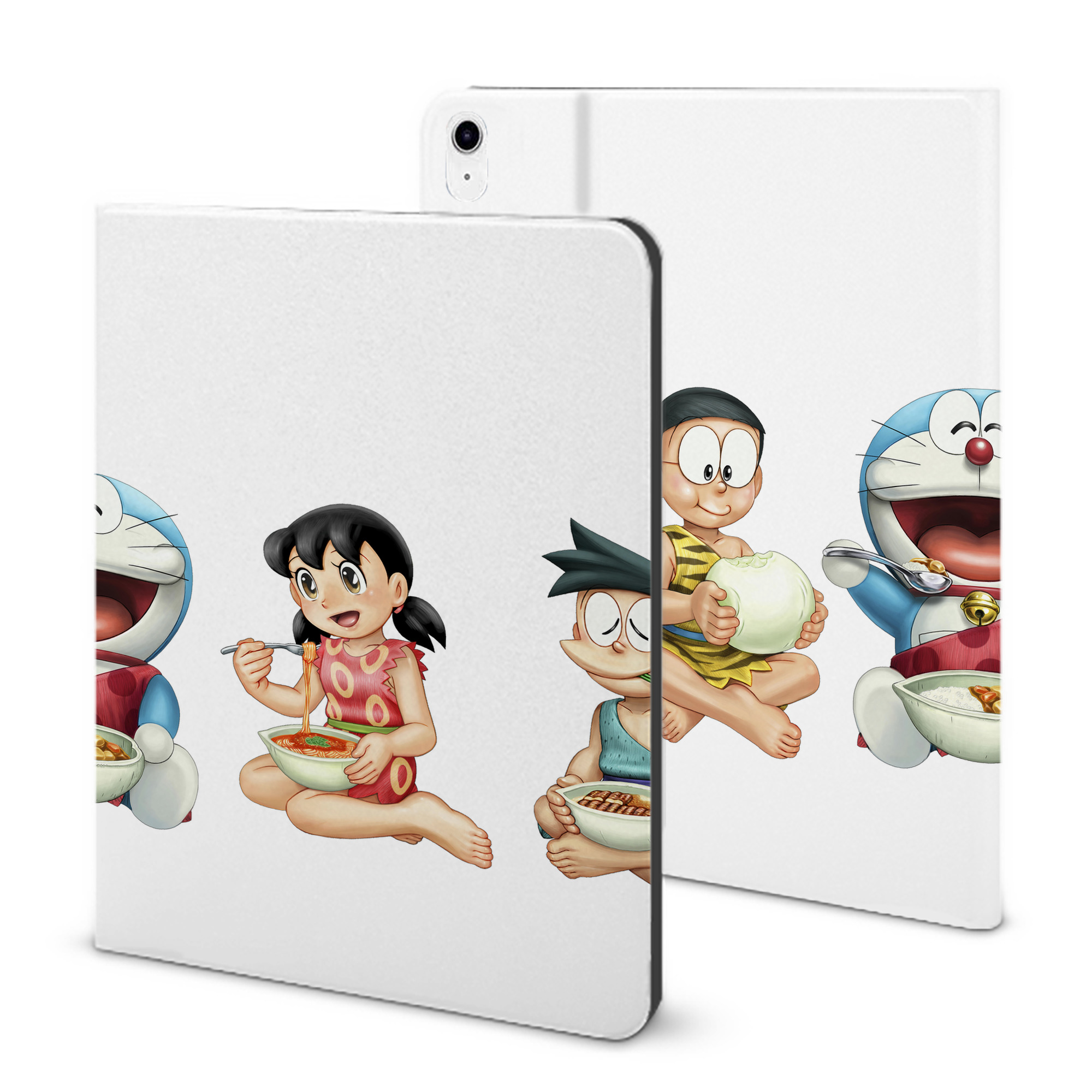 （画像用） ドラえもん Doraemon IPad ケース ブック型 PUレザー TPU 耐衝撃 軽量 薄型 ペン収納なし 全面保護 IPad 各モデル対応